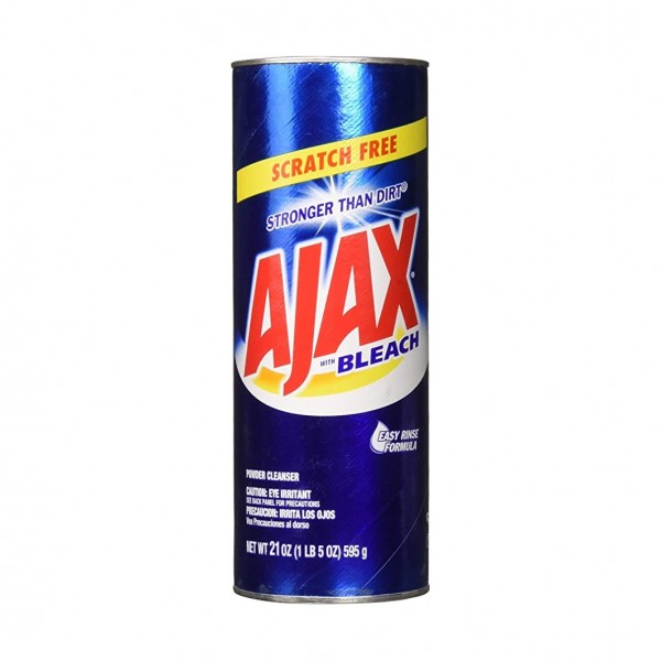 Ajax With Bleach 595g Polvo (caja De 20 Unidades)