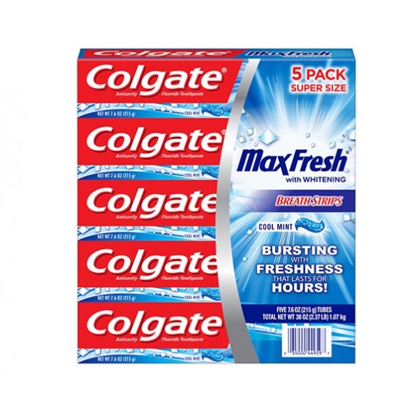 Crema Dental Colgate Maxfresh Caja De 5paquetes