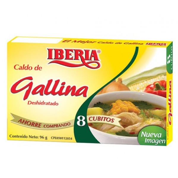 Cubito De Gallina Iberia (1 X 30 X 8 X 96 g)