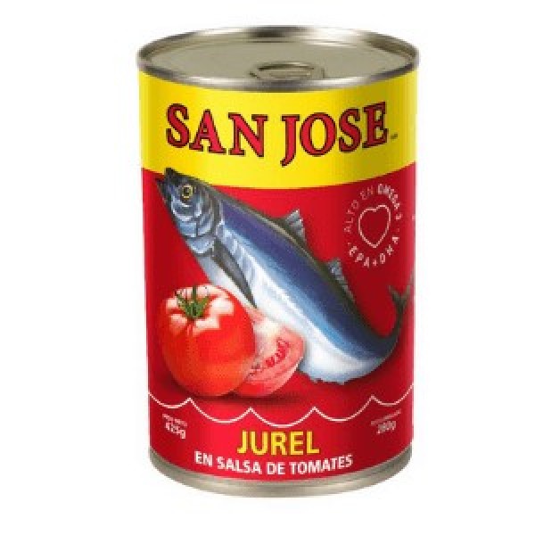 Jurel en salsa de Tomate SAN JOSE (1x24x425gr)