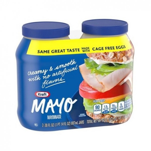 Kraft Mayo Twin 887ml 2 Unid