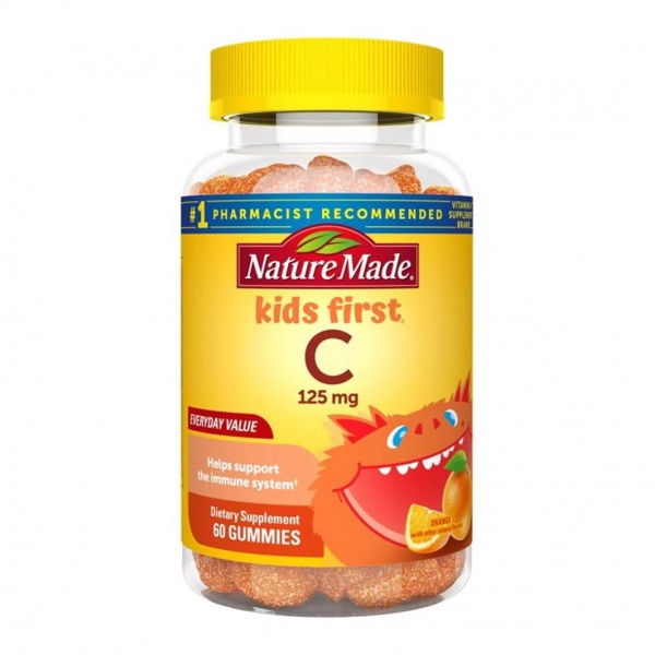 Nature Made Kids First C 125mg 60 Gummies Orange