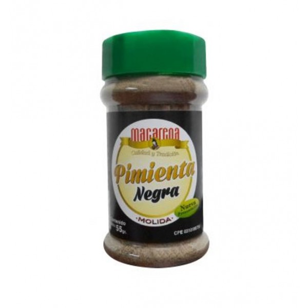 Pimienta negra esp molidas macarena (1 X 12 X 55 grs)