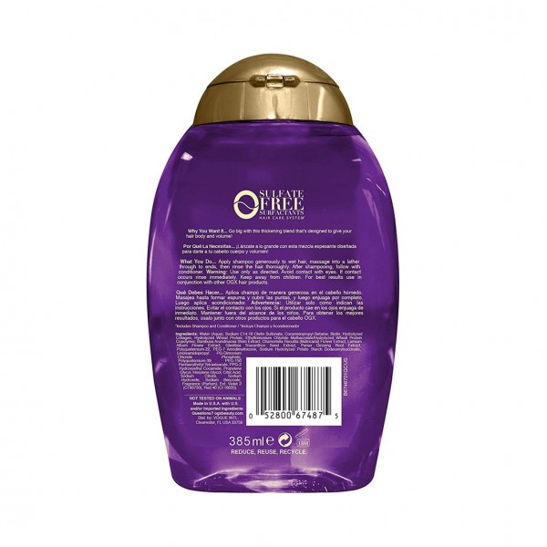 Shampoo Ogx Thick & Full+ Biotin & Collagen