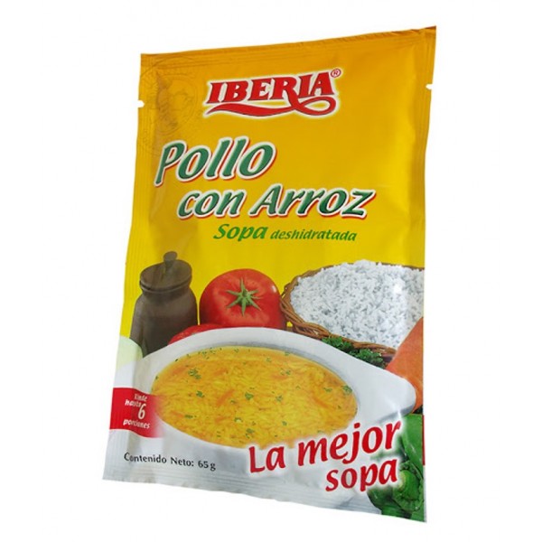 Sopa De Pollo Con Arroz Iberia (1 X 6 X 12 X 65 g)
