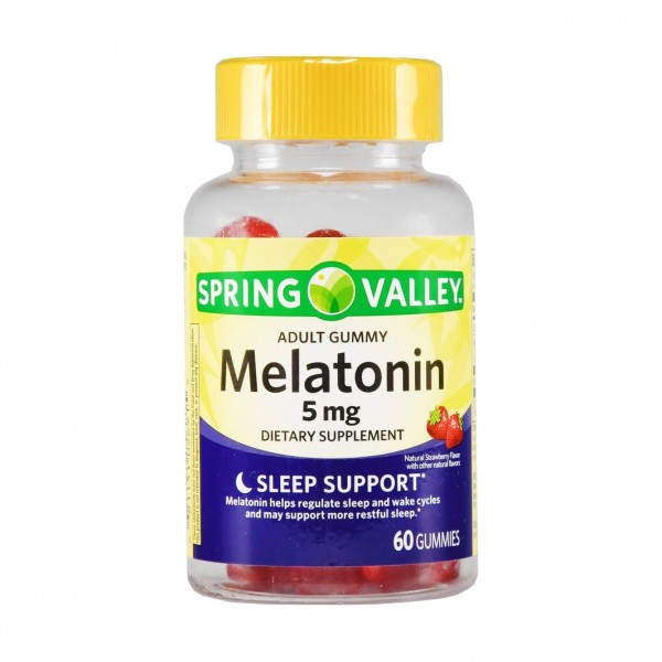 Spring Valley Adult Melatonina 5 Mg 60 Gummi