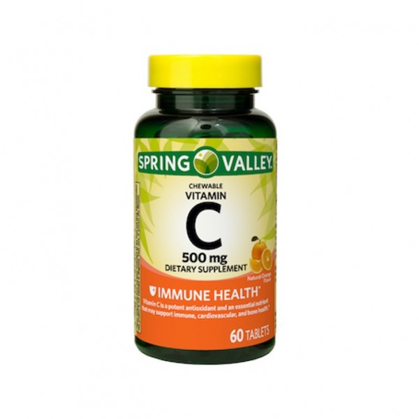 Spring Valley Vitamin C 500 Mg 60 Tabletas