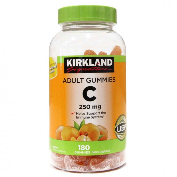 Vitamina C Kirkland Adult Gummies 250mg 2 Pack 180 Gumies